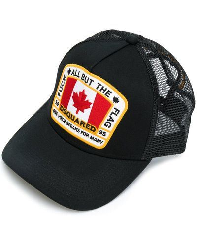 DSquared² Canadian Flag Baseball Cap - Black