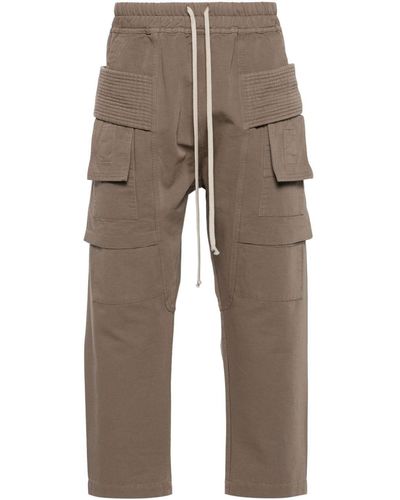 Rick Owens Creatch Drop-crotch Trousers - Brown