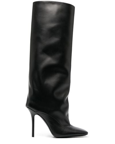 The Attico Sienna 105mm Square-toe Boots - Black