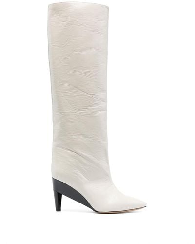 Isabel Marant Liesel 85mm Knee-high Boots - White