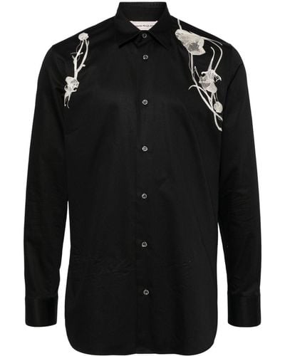Alexander McQueen Black Polyamide T-Shirt