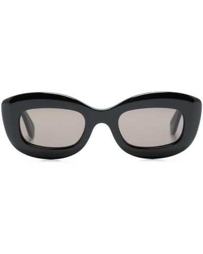 Garrett Leight Dolores rectangle-frame sunglasses - Schwarz
