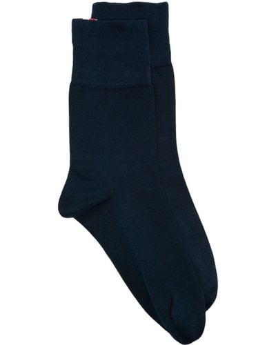 Thom Browne Hector Bow Intarsia Socks - Blue
