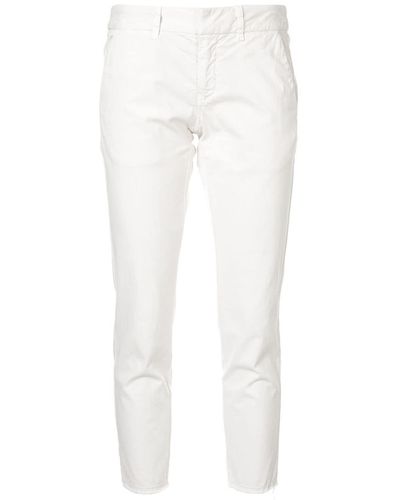 Nili Lotan Skinny-Hose im Cropped-Design - Weiß