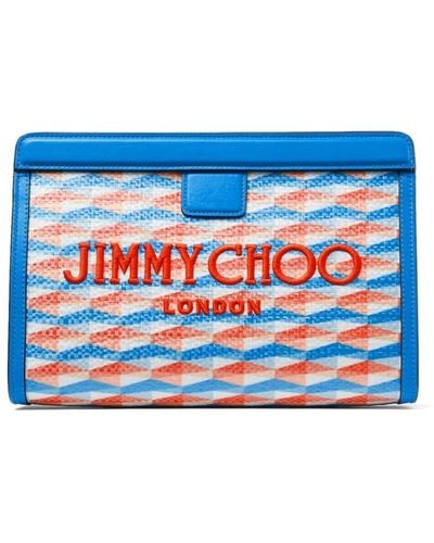 Jimmy Choo Avenue クラッチバッグ - ブルー