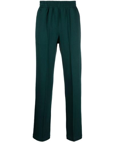 Styland X Notrainproof Elasticated-waistband Straight Trousers - Green