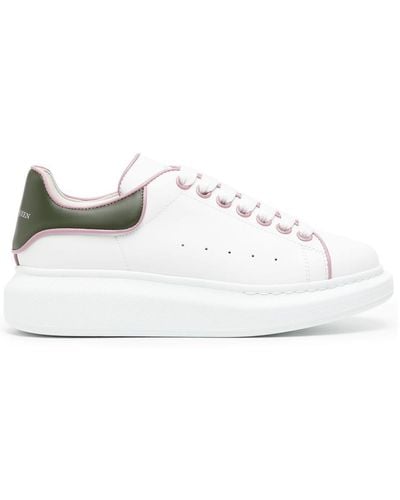 Alexander McQueen Oversize Sneakers With Contrast Stitching - White