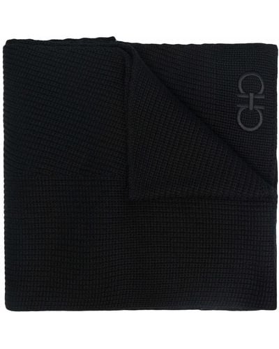 Ferragamo ロゴ スカーフ - ブラック
