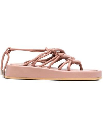 N°21 Braided Platform Sandals - Pink