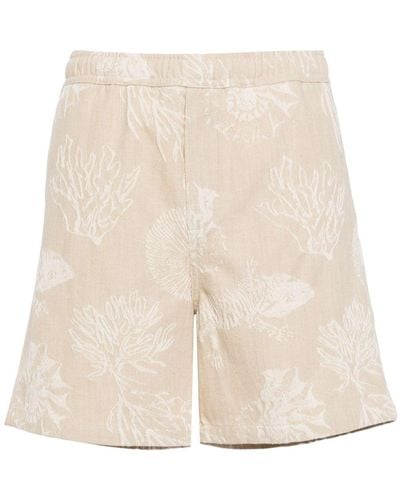 Samsøe & Samsøe Sajabari Patterned-jacquard Shorts - Natural