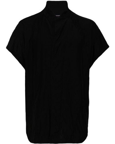 Julius Overhemd Met Korte Mouwen - Zwart