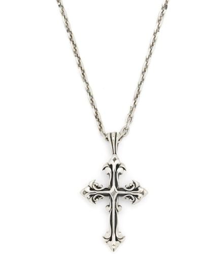 Emanuele Bicocchi Avelli Cross-pendant Necklace - Metallic