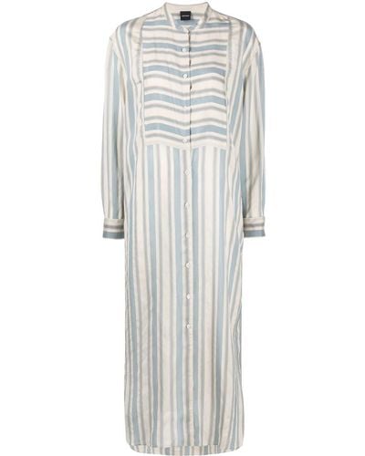 Aspesi Striped Tunic Dress - Blue