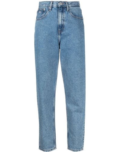 Tommy Hilfiger Mom High-rise Tapered Jeans - Blue