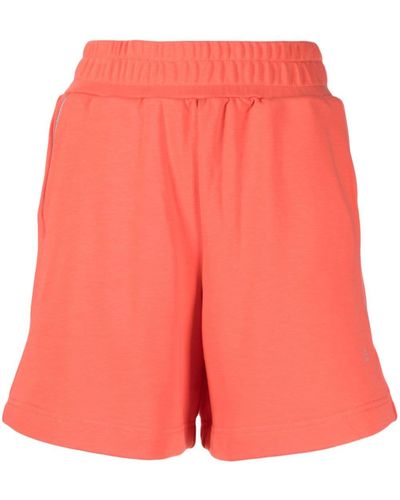 Izzue Elasticated Cotton-blend Track Shorts - Pink