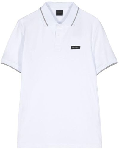 Hackett Classic Cotton Polo Shirt - White