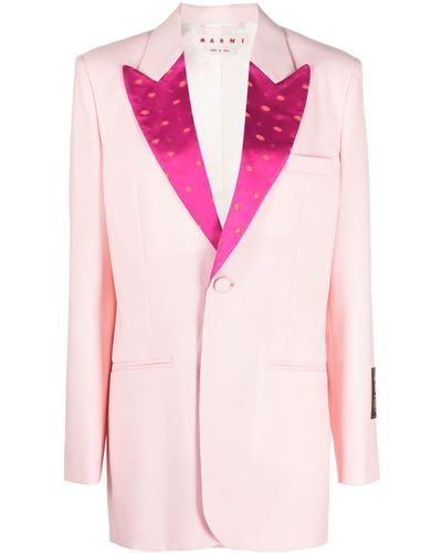 Marni Blazer mit steigendem Revers - Pink