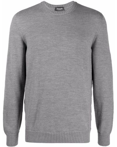 Drumohr Long-sleeved Merino Sweater - Grey
