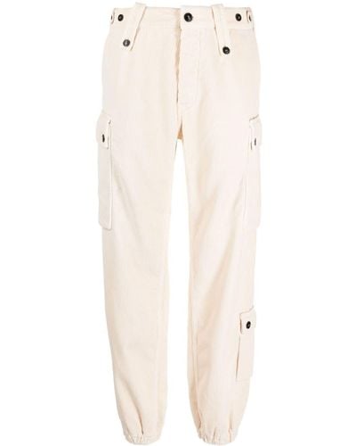 Fortela Corduroy Cargo Trousers - Natural