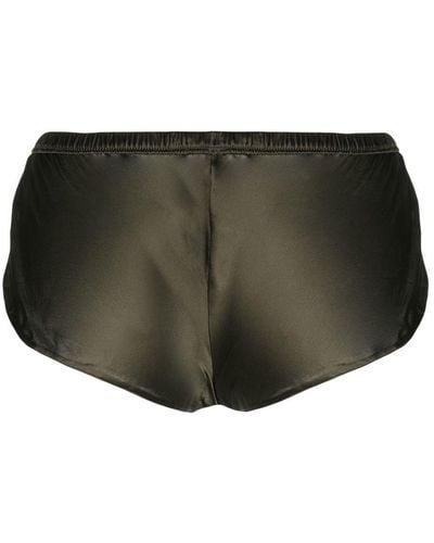 Maison Close Elasticated Silk Shorts - Black