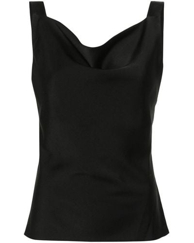 DKNY Cowl-neck Top - Black