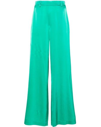 Forte Forte Charmeuse Palazzo Trousers - Green