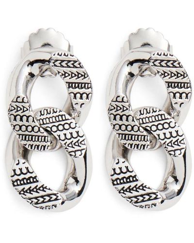 Marc Jacobs Monogram Chain-link Earrings - White