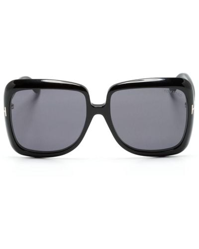Tom Ford Lorelai Oversize-frame Sunglasses - Grey