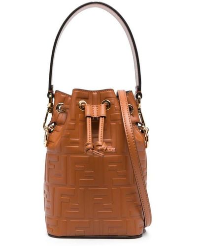 Fendi Small Mon Tresor Bucket Bag - Brown