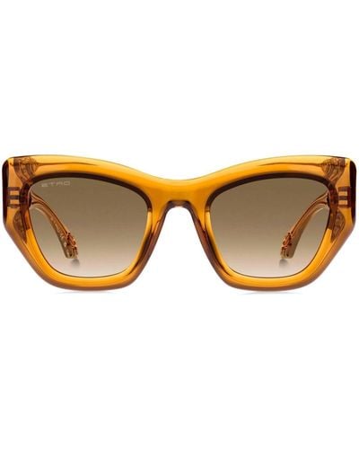 Etro Paisley Cat-eye Sunglasses - Brown