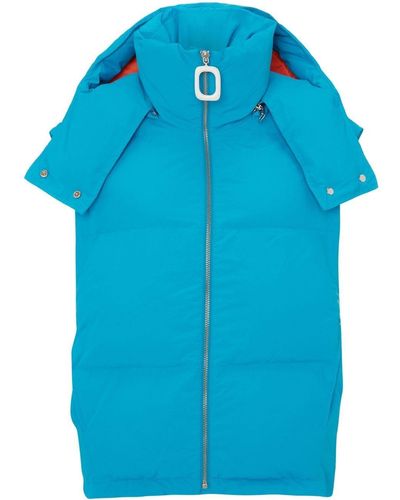 JW Anderson Hooded Puffer Gilet - Blue