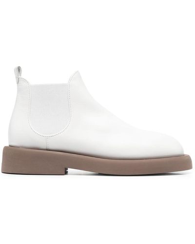 Marsèll Ankle Leather Boots - White