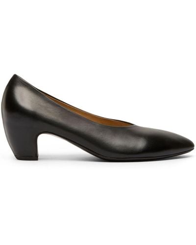 Marsèll Pointed-toe Leather Court Shoes - Brown