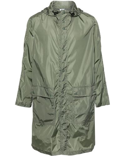Aspesi Lightweight hooded raincoat - Verde
