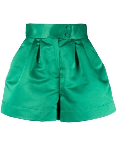 Styland Shorts con acabado satinado - Verde