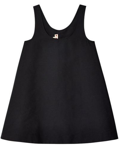 Marni Sleeveless Cotton Minidress - Black