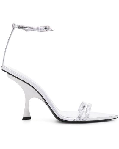 The Attico Ester 95mm Sandals - White