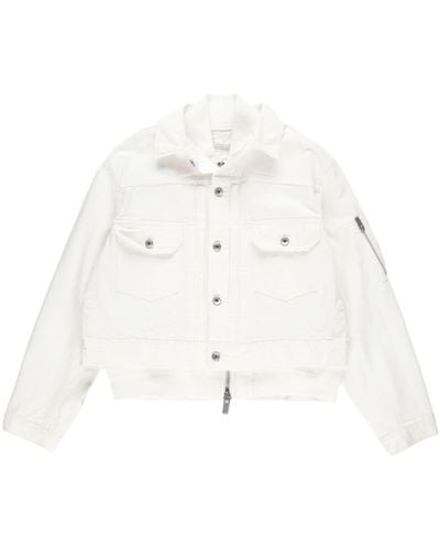 Sacai Layered denim jacket - Blanco