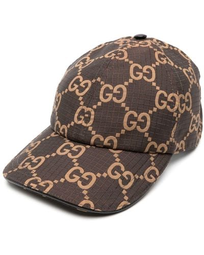 Gucci GG-jacquard Ripstop Baseball Cap - Brown