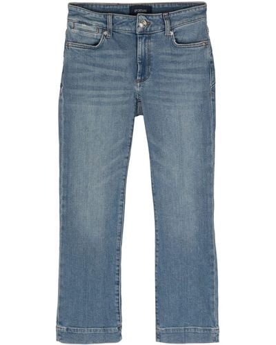 Sportmax Umbria Distressed Straight Jeans - Blauw