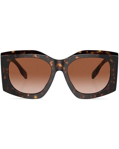 Burberry Madeline Geometric-frame Sunglasses - Brown