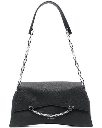 Karl Lagerfeld Bolso de hombro K/Seven grande - Negro