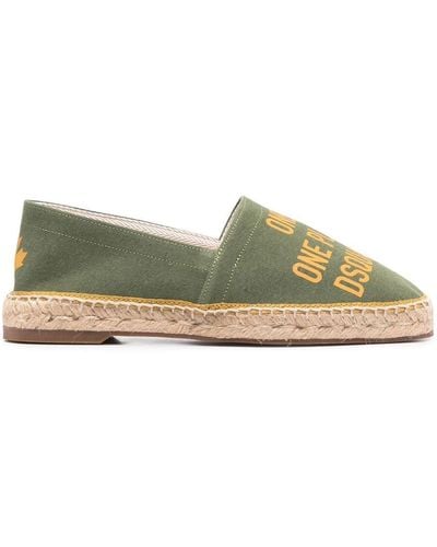 DSquared² One Life One Planet Espadrilles - Groen