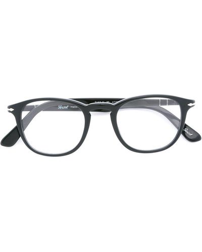 Persol ラウンド 眼鏡フレーム - ブラック