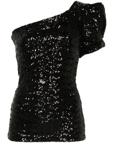 Isabel Marant Ocha Sequin Embellished Top - Black