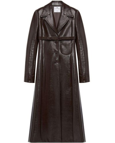 Courreges Heritage Tailored Coat With Belt - Black