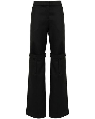 Coperni Pantalon droit à design superposé - Noir