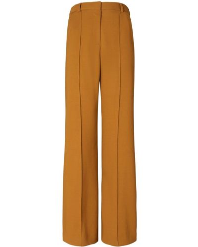 Tory Burch High-waist Wide-leg Trousers - Brown