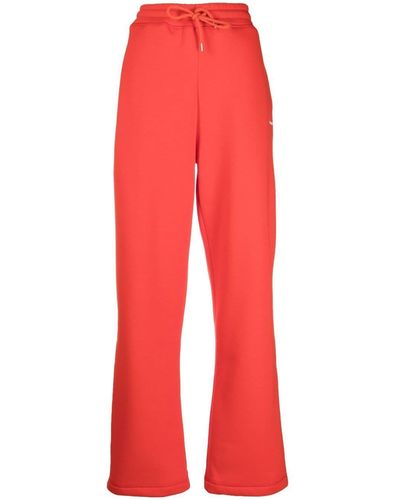 Soulland Ada Wide Track Trousers - Red