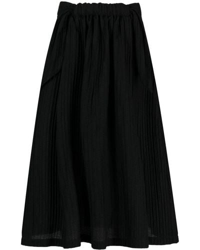 Henrik Vibskov Fest Ribbed Cotton Skirt - Black